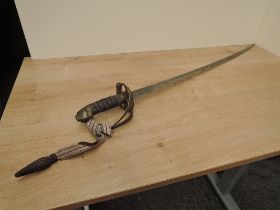 A British Infantry Officers Sword 1822 pattern, no scabbard, Gothic hilt, fold down guard, blade