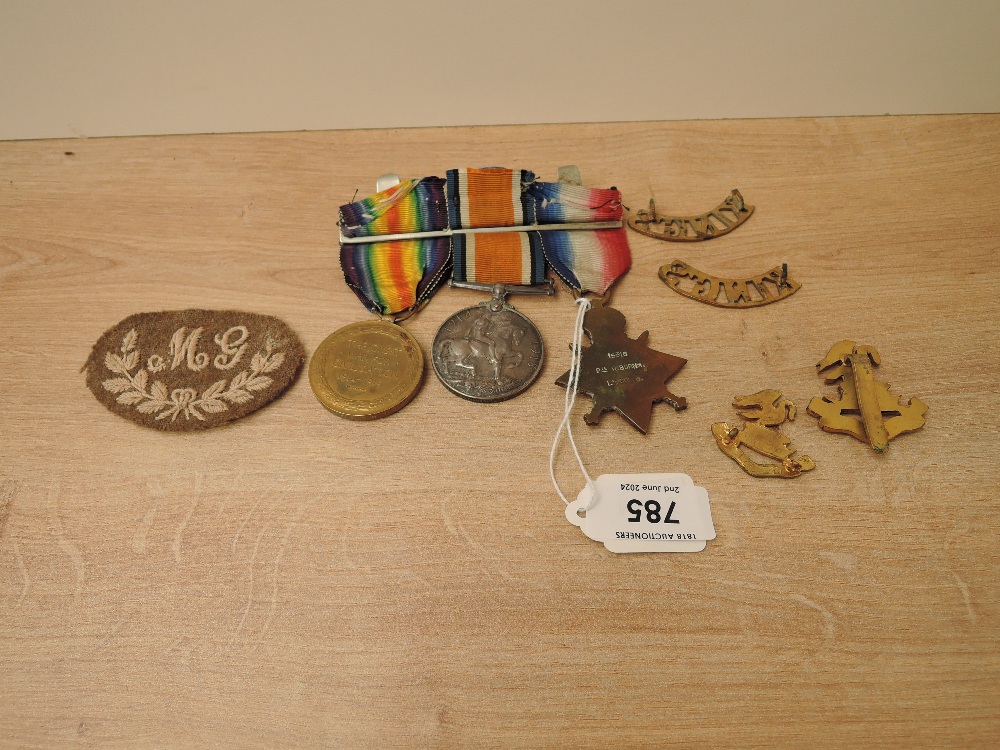 A WWI Trio, 1914-15 Star to 15316 PTE.R.BURNS.L/POOL.R, War & Victory Medals to 15316 PTE.R.C. - Image 2 of 5