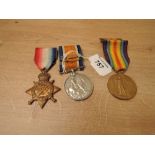 A Trio of WWI Medals to T-27915.DR.W.SKELTON.A.S.C, 1914 Star, War Medal 1914-20 and Victory Medal