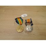 A WWI Medal Pair, War & Victory Medals to 211661 PNR R.H.GRIFFITHS.R.E, both with ribbons