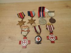 Seven British Medals, Burma Star engraved SGT.G.Glen, 1939-45 Star, War Medal unnamed as issued, Two