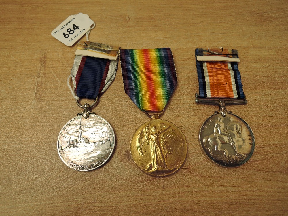 A WWI Pair War and Victory Medal, War Medal erased, Victory Medal to 174765 T.BURNETT.A.B.R.N and