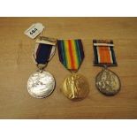 A WWI Pair War and Victory Medal, War Medal erased, Victory Medal to 174765 T.BURNETT.A.B.R.N and