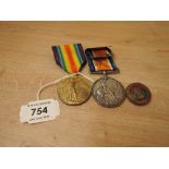A WWI Pair to 514.WKR.A.M.KEATING.Q.M.A.A.C ( Queen Mary Army Auxiliary Corps ), War Medal 1914-20