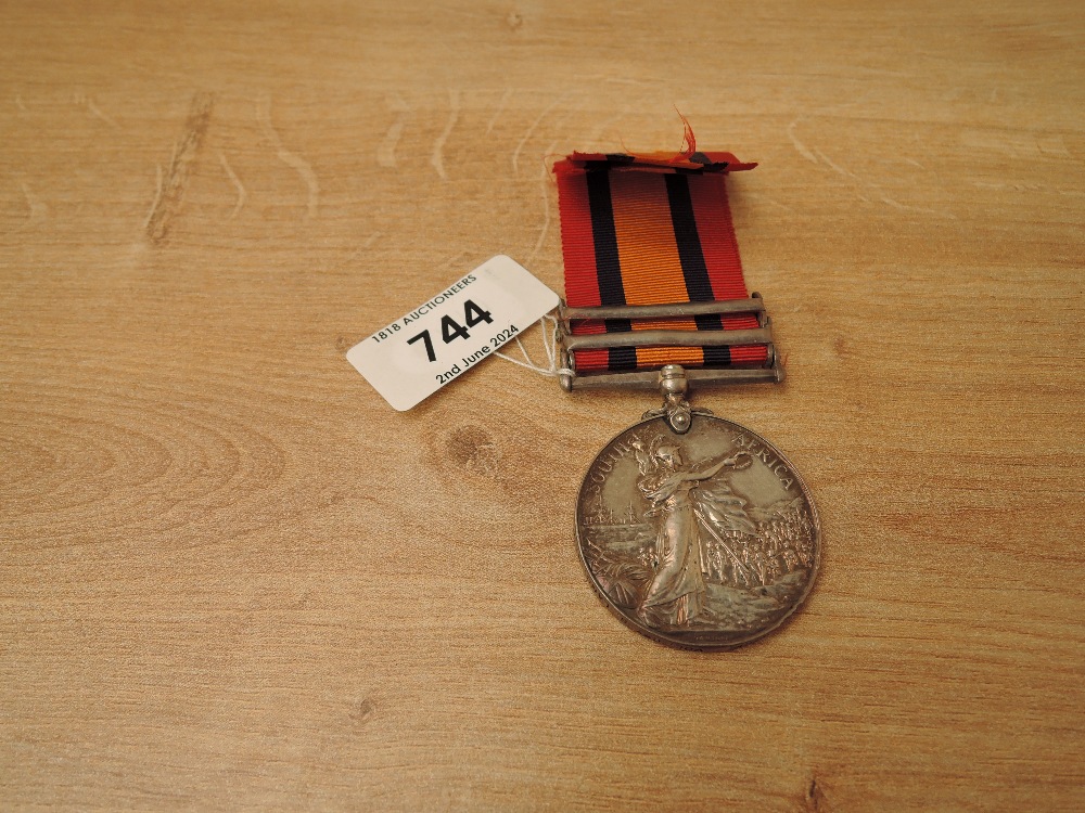 A Queen's South Africa Medal with two clasps, Natal and Orange Free State to 7143 CPL.R.Chadwick. - Image 2 of 4