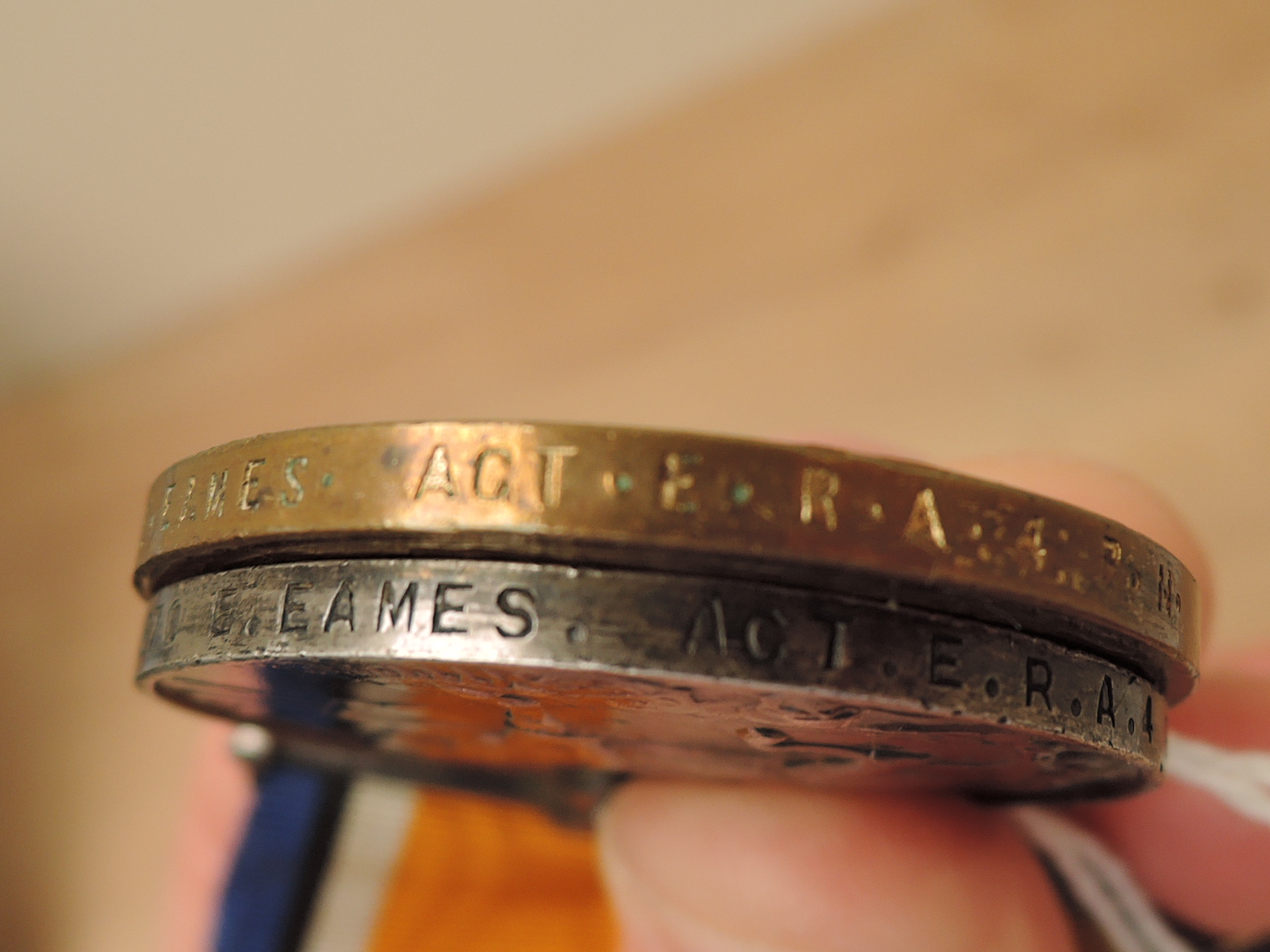 A WWI Pair, War & Victory Medals to M.5570 E.EAMES.ACT.E.R.A.4.RN - Image 4 of 4