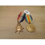 A WWI Medal Pair, 1914-15 Star & Victory Medal, 2020 PTE.R.POTTS.R.W.FUS, both with ribbons