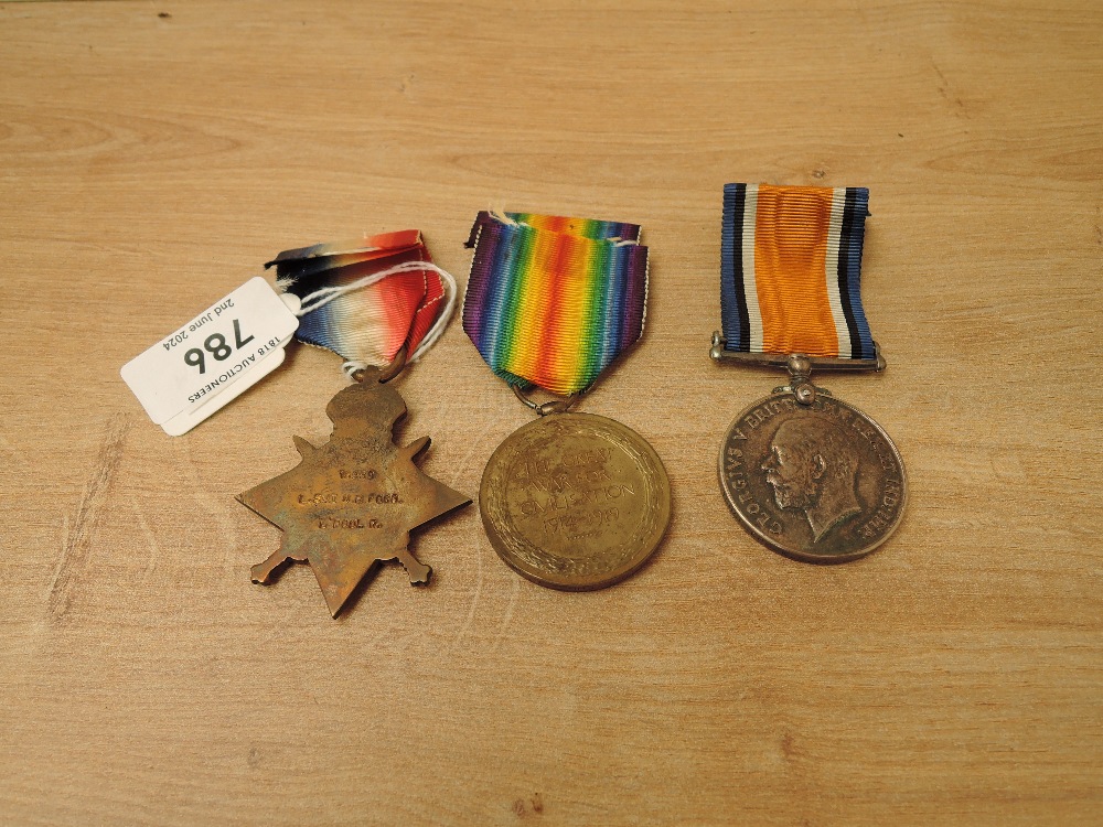 A WWI Trio, 1914-15 Star to 15959 L/SGT.N.B.FOGG.L/POOL.R, War & Victory Medals to 15959 CPL.N.B. - Image 2 of 5