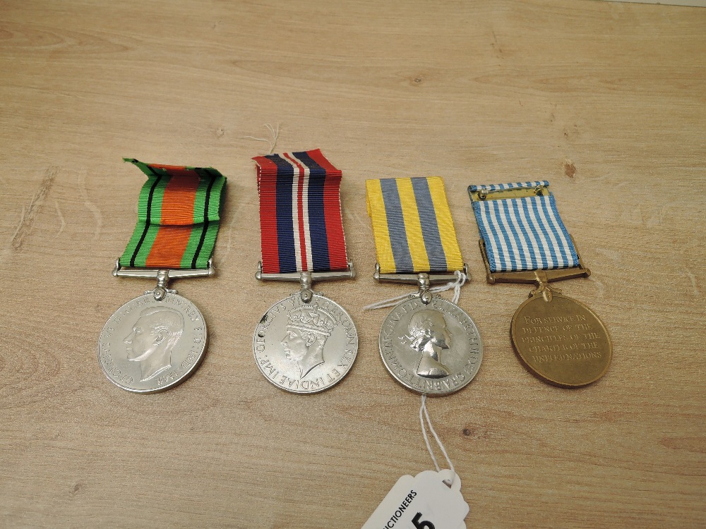 A Four Medal Group, British Korea Medal to 22277387 GNR.H.SIMMS.R.A, British UN Medal, War & Defence - Image 2 of 4