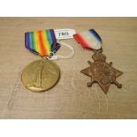 A WWI Medal Pair, 1914-15 Star to 3410 PTE.H.J.DAVIS.R.FUS and Victory Medal to 403610 SJT.H.J.