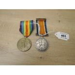 A WWI Medal Pair, War & Victory Medals to GS-16404 PTE.R.H.PEAKER.12-LRS, both with ribbons