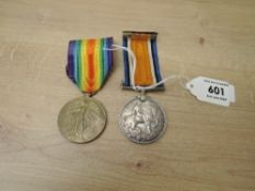 A WWI Medal Pair, War & Victory Medals to GS-16404 PTE.R.H.PEAKER.12-LRS, both with ribbons