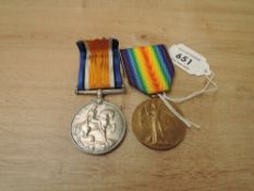 A WWI Medal Pair, War & Victory to 51704 A/SGT.W.E.CLARKE.L.POOL.R, both with ribbons