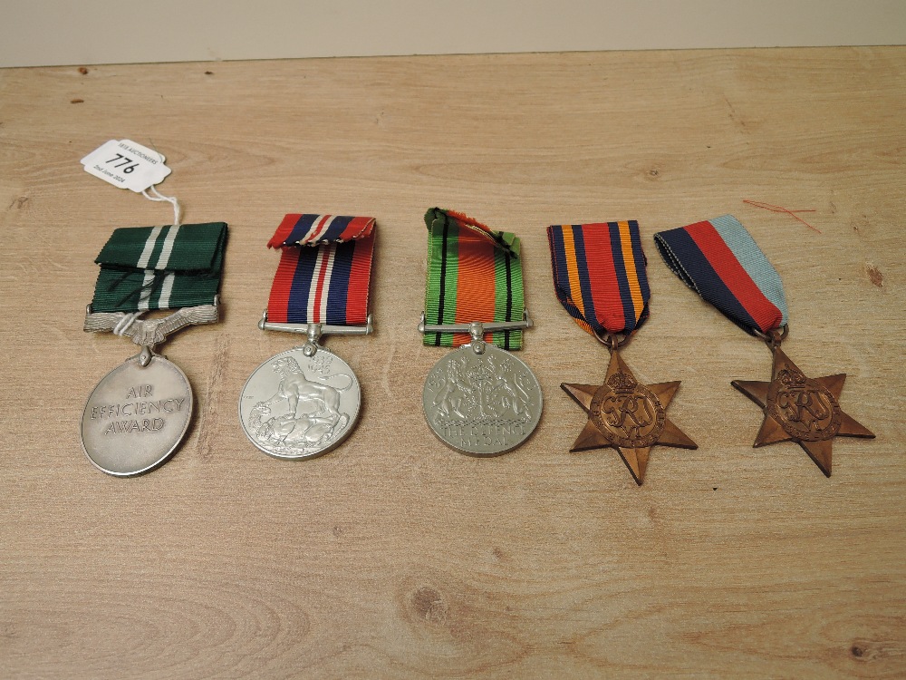 A WWII Five Medal Group to 856723 L.A.C.T.REDFERN.A.A.F, 1939-45 Star, Burma Star, Defence Medal,