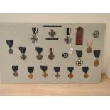 A collection of mainly WWI Period German and Allies Medals and Badges, German 1813-1914 Iron Cross