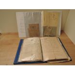 Two albums of Military Ephemera WWI onwards including Identity Papers, Probates, Cemetery Plot,