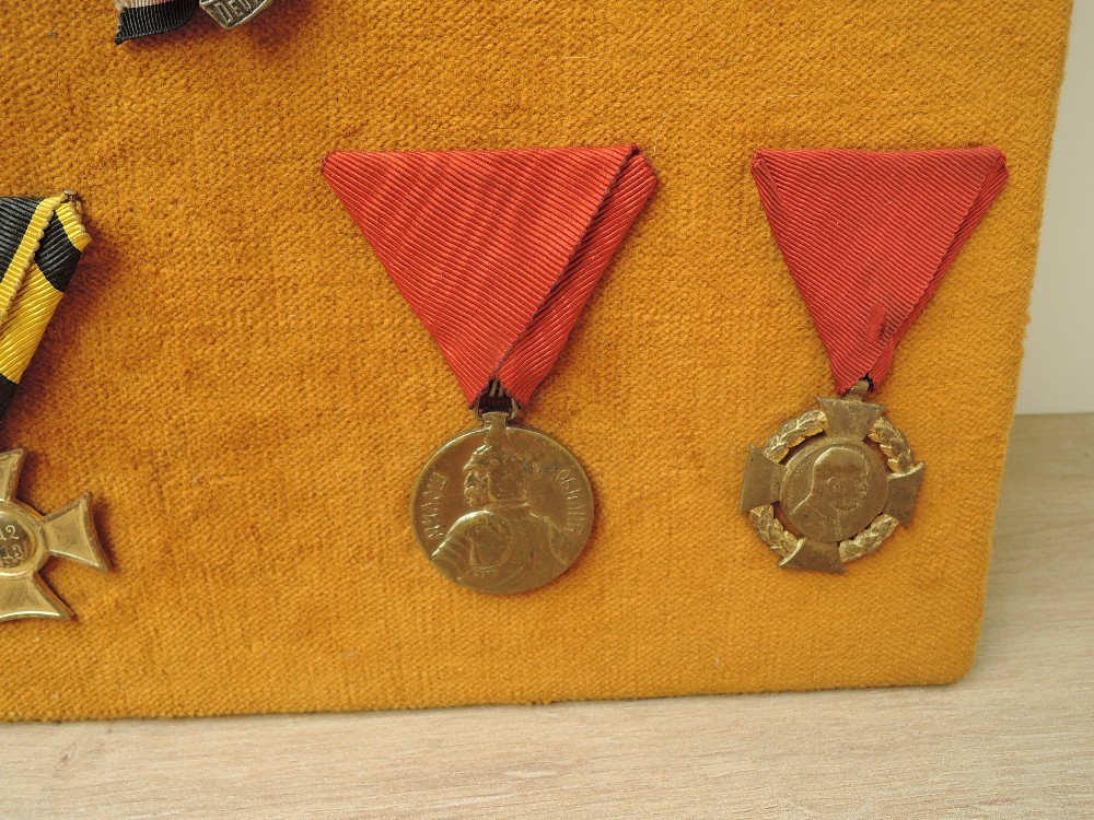 A collection of European and World Medals, Belgium 1909 with a 1914 Bar, The Society of Brussels for - Image 7 of 9