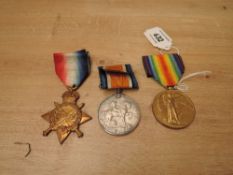A WWI Medal Trio, 1914-15 Star to 67406 BMBR.S.J.SLOAN.R.F.A, War Medal & Victory Medal to 67406