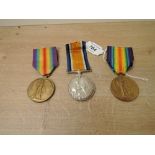 Three WWI Medals, Victory to 246310 2AM.W.BRADY.RAF, Victory to 116099 3AM.W.A.CARGILL.RAF and War