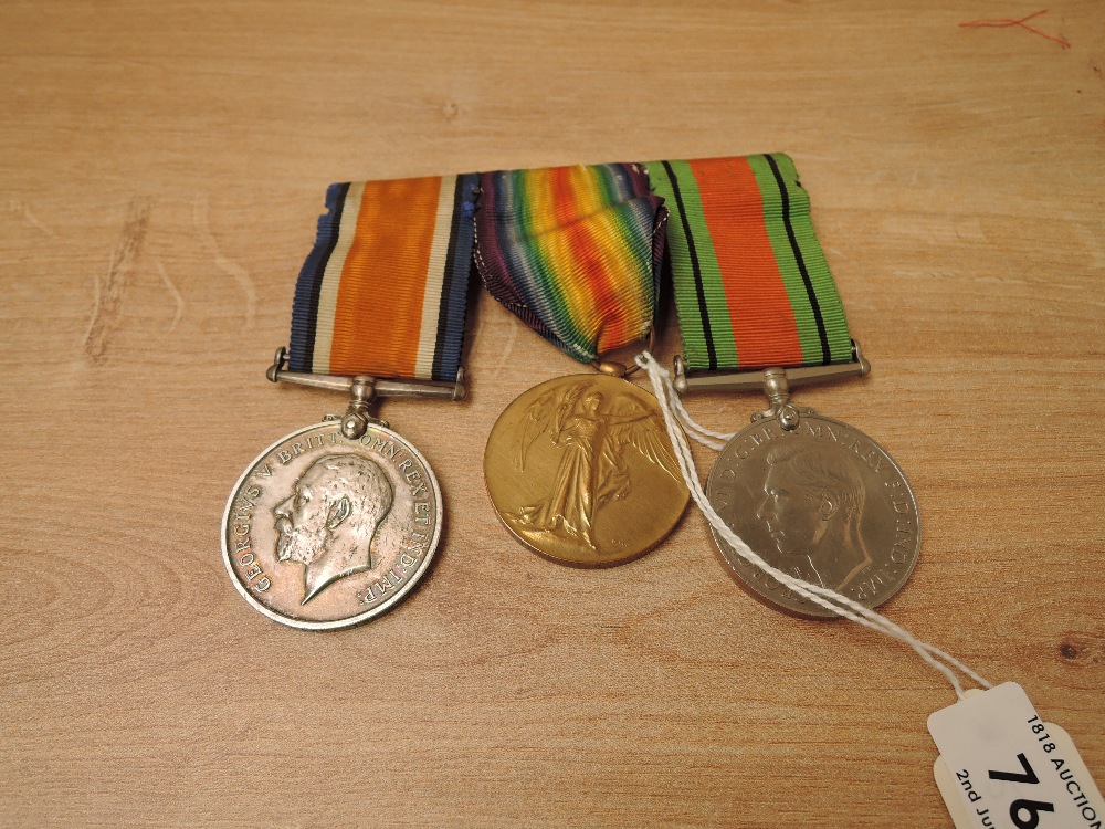 A pair of WWI Medals to G8232.PTE.F.T.BASS.THE QUEENS.R, War Medal 1914-20 and Victory Medal along