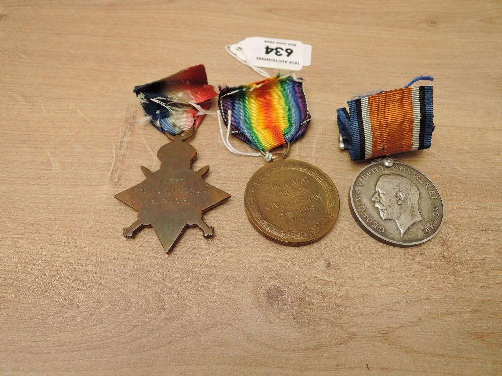 A WWI Medal Trio, 1914-15 Star to 16787 PTE.W.A.BUCHAN.E.LAN.R, War Medal & Victory Medal to 16787 - Image 2 of 4