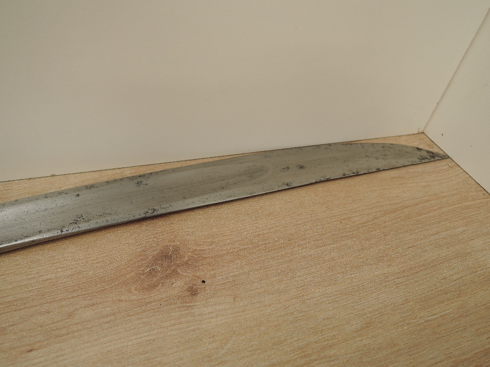 A British Infantry Officers Sword 1803. Hilt broken, decorated blade, maker Runkel?, Solingen, - Image 8 of 10