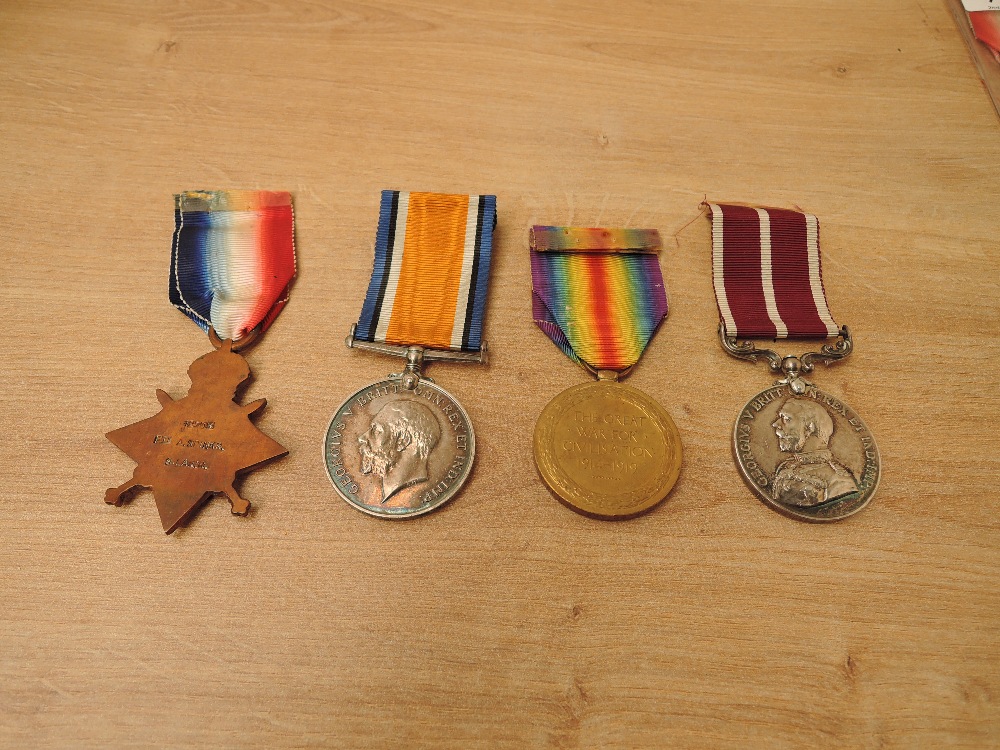 A WWI Four Medal Group to 12705.PTE.A.SPINKS.S.LANC.R, CPL.A.SPINKS and L.CPL.A.SPINKS.7/S.LANC.R, - Image 2 of 5