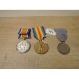 A WWI Medal Pair, War & Victory to 45828 2.A.M G BAILEY.R.A.F along with a Silver Medal named G.