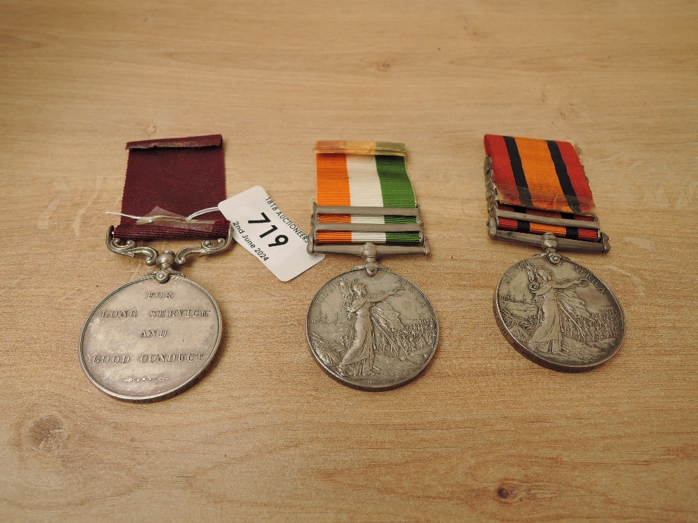 A Trio of Medals, pair of Queen and King South Africa Medals along with King Edward VII Long Service - Image 2 of 5