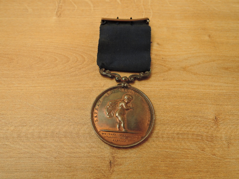 A Royal Humane Society Medal (life saving) to HENERY PERRIN 24th OCT 1897, on reverse of medal VIT.