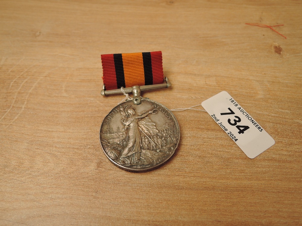 A Queen's South Africa Medal to 2979 SGT.J.?.Gorden Highrs, naming difficult to read, Campaign