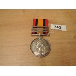 A Queen's South Africa Medal with three clasps, Cape Colony, Orange Free State and Transvaal to 2066