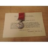 A WWII British Empire Medal (civilian) to EDWARD FINN ASSISTANT INSPECTOR, General Post Office,