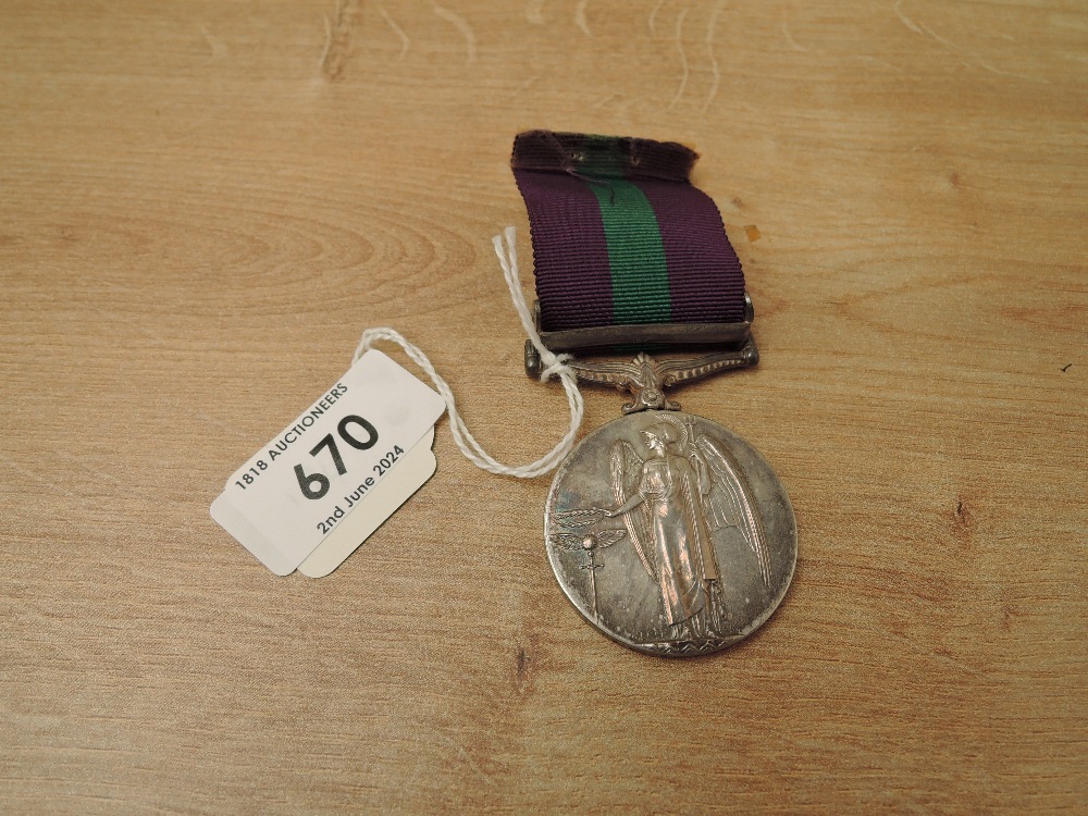 A George V British General Service Medal 1918-62, Bare Head King, Iraq clasp to 37860 SPR.L.