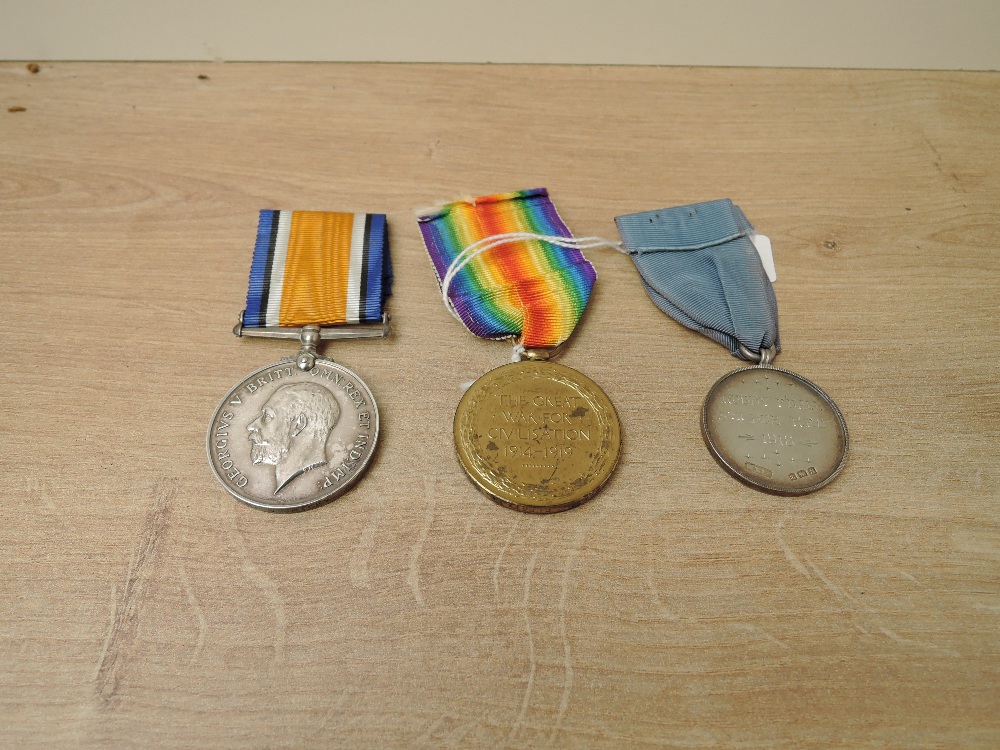 A WWI Medal Pair, War & Victory to 45828 2.A.M G BAILEY.R.A.F along with a Silver Medal named G. - Image 2 of 5