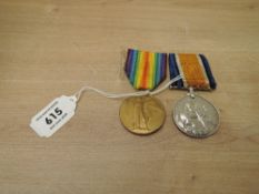A WWI Medal Pair, War & Victory Medals to 22370 T.PARTINGTON.STO.1.R.N, both with ribbons