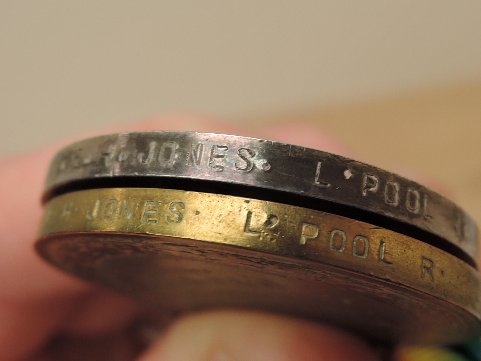 A WWI Medal Trio, 1914-15 Star, War Medal & Victory Medal to 2072 PTE.E.H.JONES.L.POOL.R, all with - Image 4 of 4