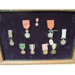 A collection of French Medals, Order of the Legion of Honour Knights Cross, Legion of Honour Medal