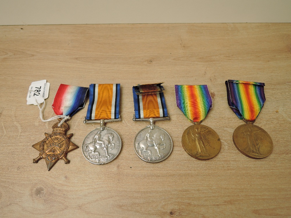 A Five WWI Medal Group, 1914 Star to 3457 PTE.P.SEGRAVE 10/LPOOL.R, War & Victory Medals to LIEUT