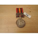 A Queen's South Africa Medal with three clasps, Cape Colony, Orange Free State and Belmount to 26025