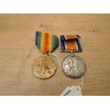 A WWI Medal Pair, War & Victory Medals to 681501 DVR.W.MOSS.R.A, both with ribbons