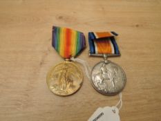 A WWI Medal Pair, War & Victory Medals to 681501 DVR.W.MOSS.R.A, both with ribbons