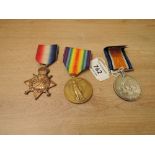 A Trio of WWI Medals to 2198 PTE.W.H.PEARSON.S.STAFF.R, 1914-15 Star, War Medal 1914-20 and