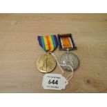 A WWI Medal Pair, War & Victory to 117606 PTE.C.CHIDLOW.M.G.C, both with ribbons