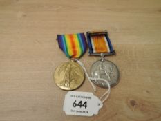 A WWI Medal Pair, War & Victory to 117606 PTE.C.CHIDLOW.M.G.C, both with ribbons