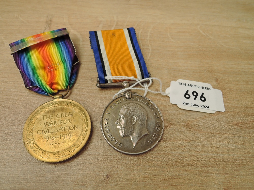 A WWI Pair of Medals to 1078595 SPR.S.GORDON.CANADIAN ENGS, War & Victory Medals, Colonial Troops - Image 2 of 4