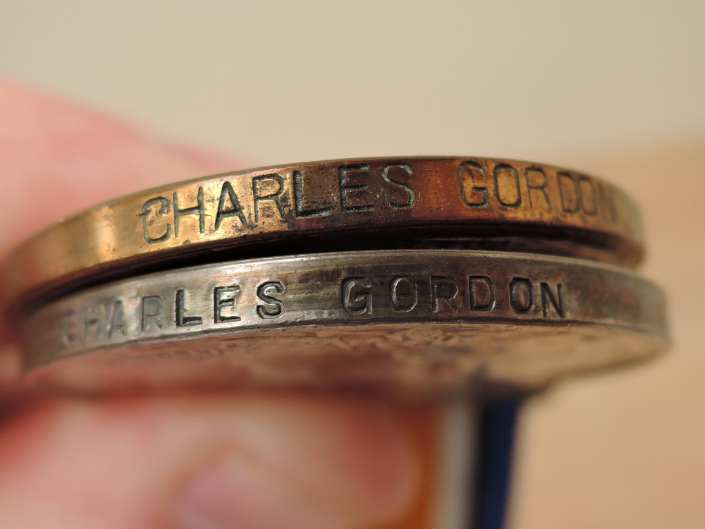 A WWI Medal Pair, War Medal and Merchant Navy Medal to Charles Gordon, said to be Canadian - Image 3 of 3