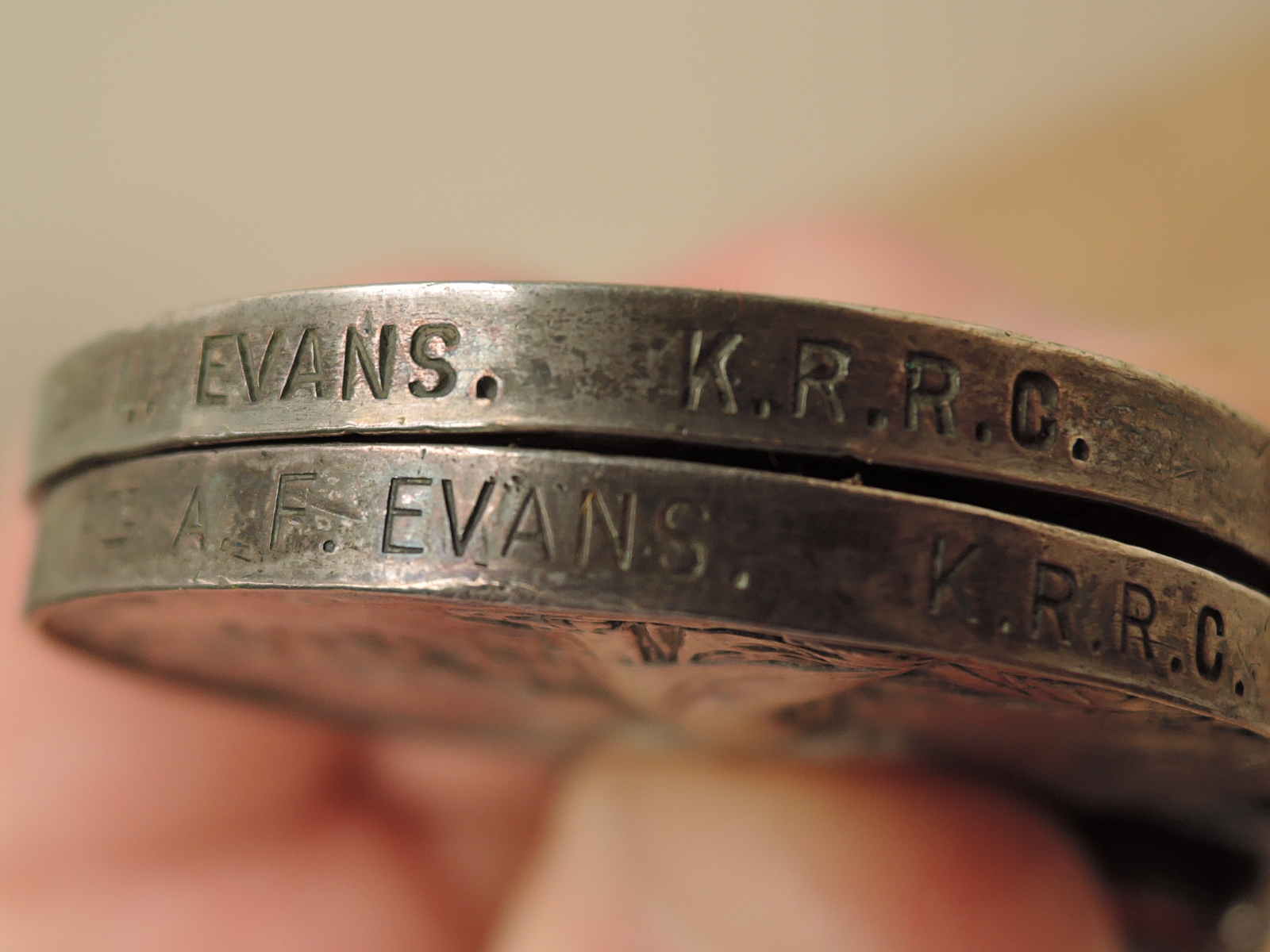 A pair of Queen and King South Africa Medals, Queens Medal with four clasps, Transvaal, Cape Colony, - Image 4 of 4