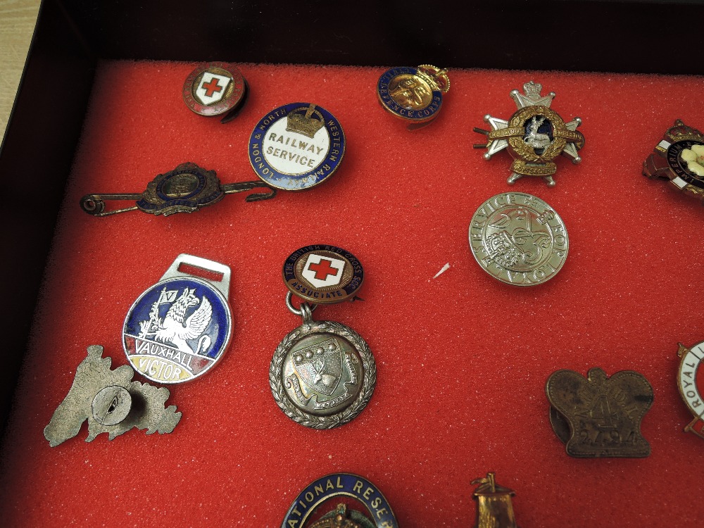 A collection of Badges and Medals including Railway Service, London & North Western, Lord Ashton - Image 2 of 5