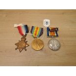 A WWI Medal Trio, 1914 Star, War Medal & Victory Medal to 7290 PTE.E.D.WILLIAMS.S.GDS, all with